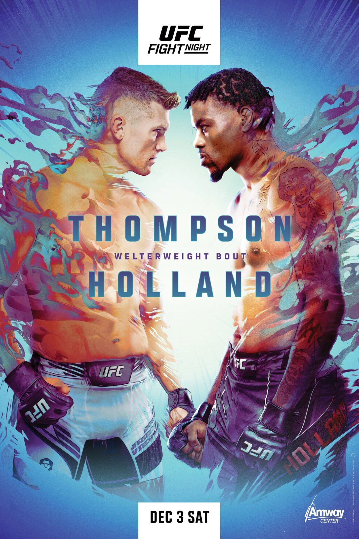 UFC On Espn 42 Thompson Vs. Holland Keychain