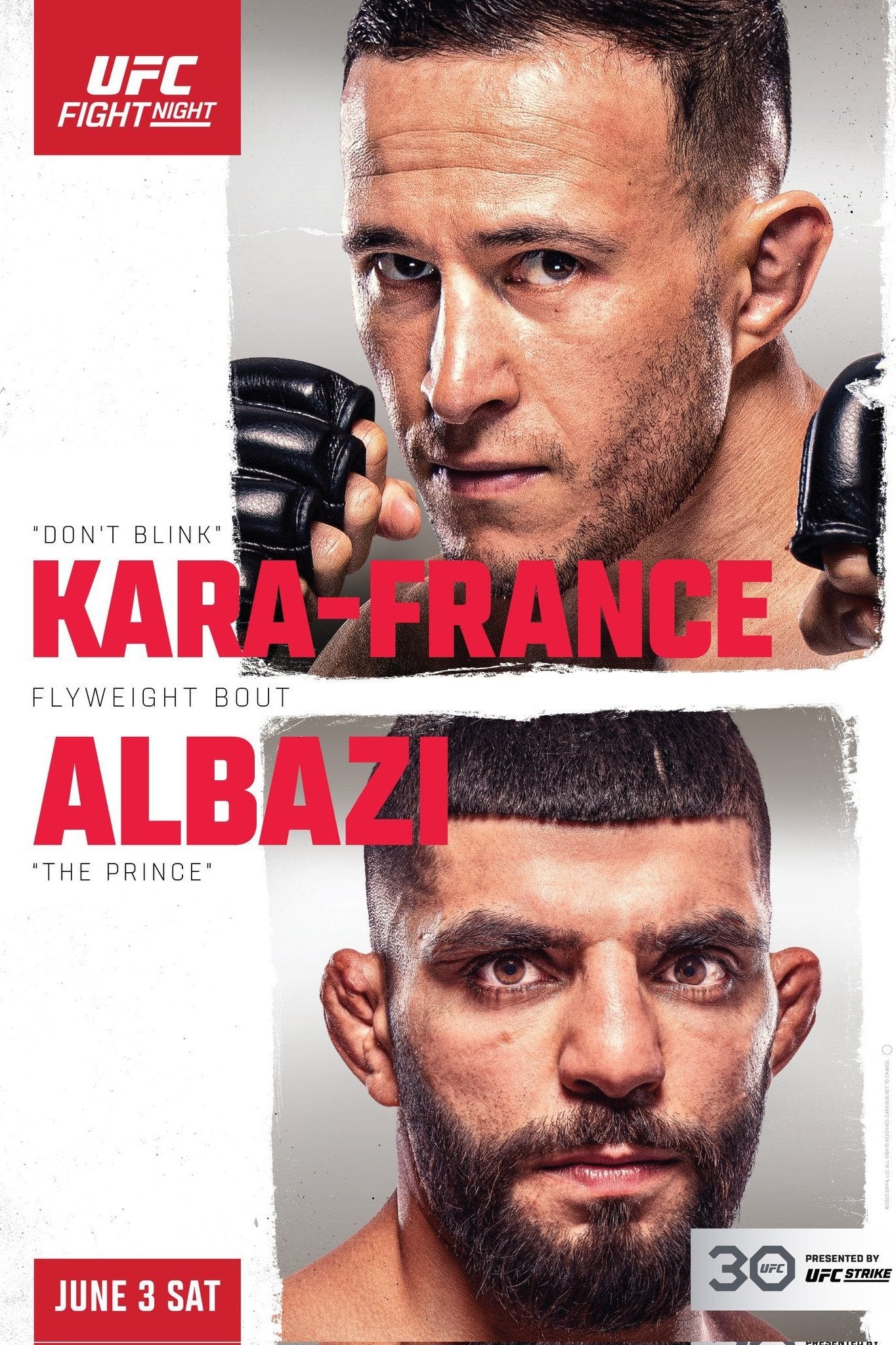 UFC On Espn 46 Kara France Vs. Albazi Keychain