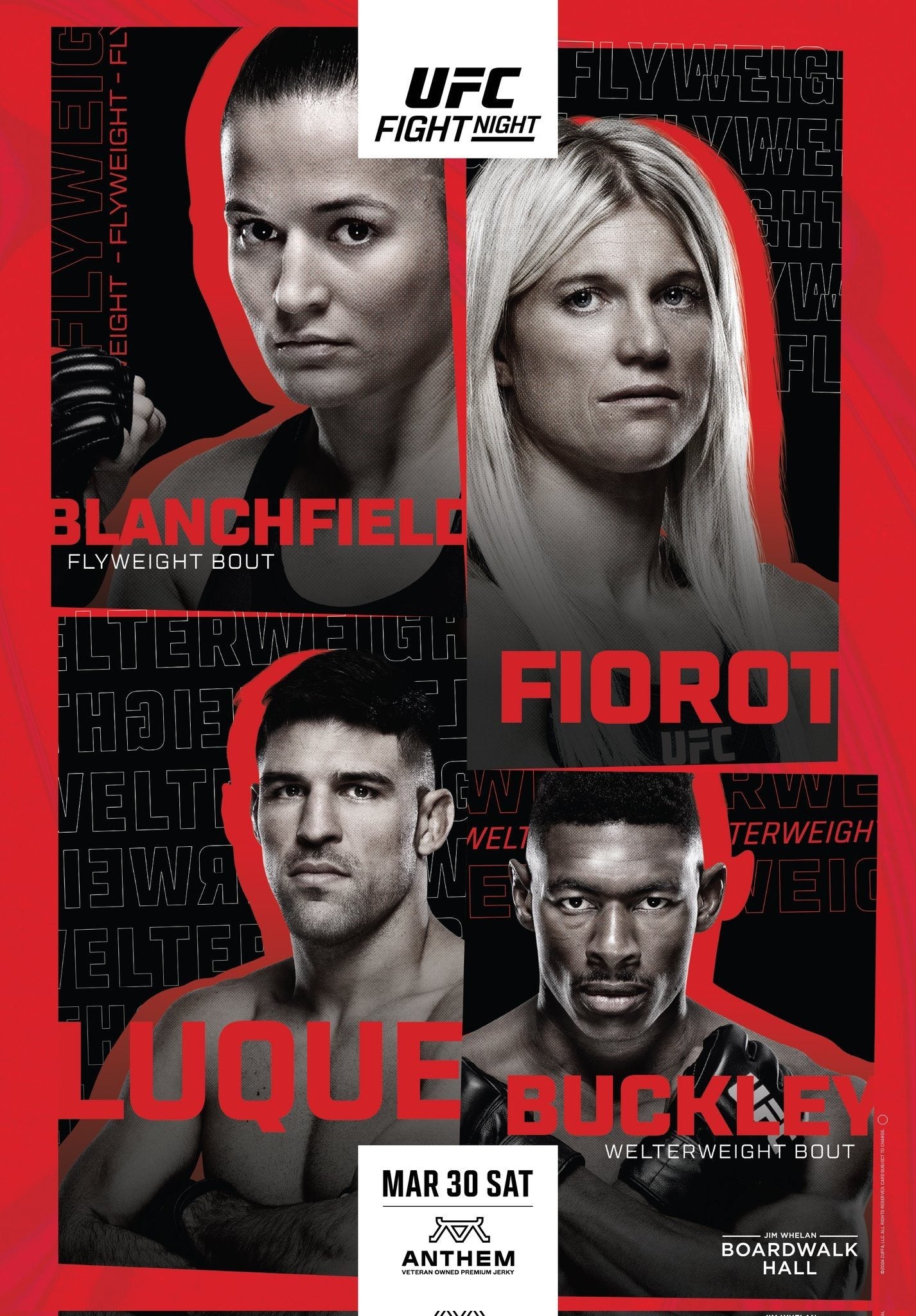 UFC On Espn 54 Blanchfield Vs. Fiorot Keychain