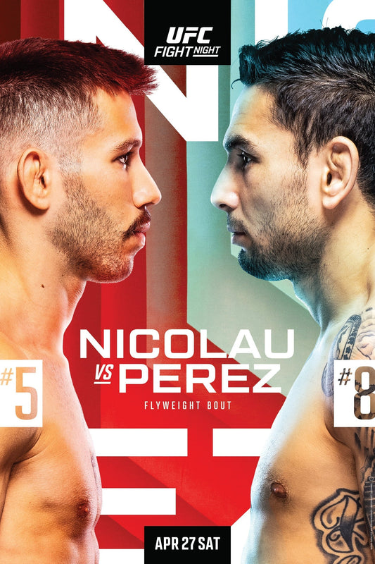 UFC On Espn 55 Nicolau Vs. Perez Keychain