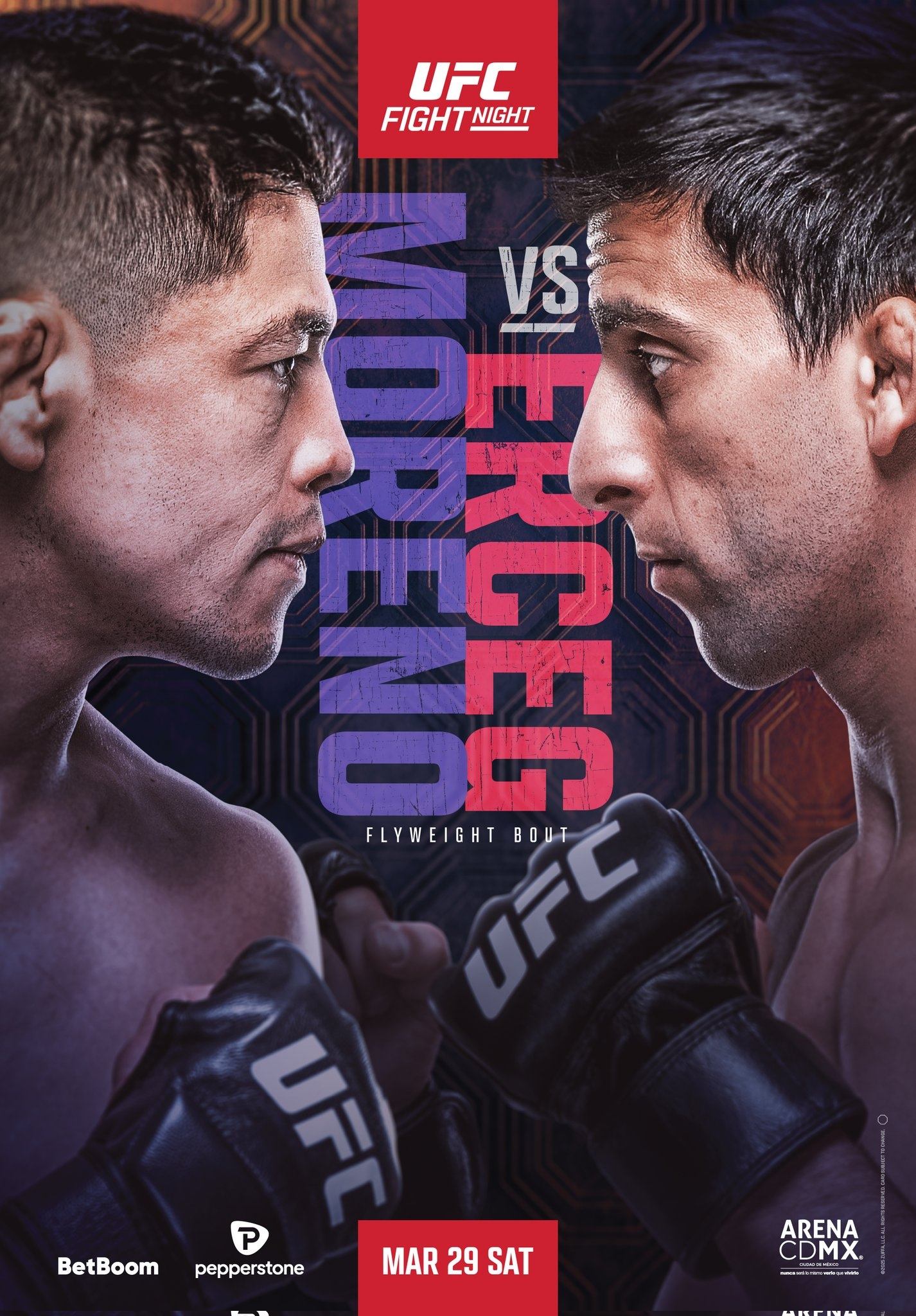 UFC On Espn 64 Moreno Vs. Erceg Keychain