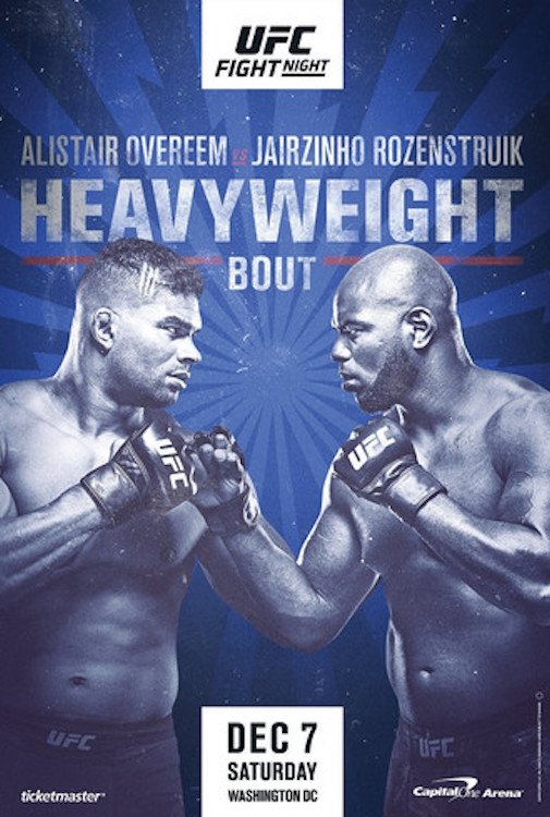 UFC On Espn 7 Overeem Vs. Rozenstruik Keychain
