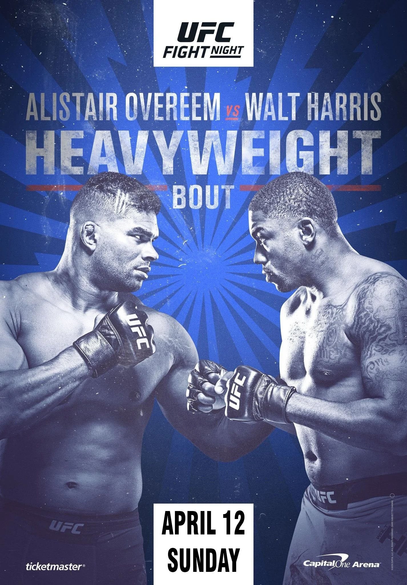 UFC On Espn 8 Overeem Vs. Harris Keychain