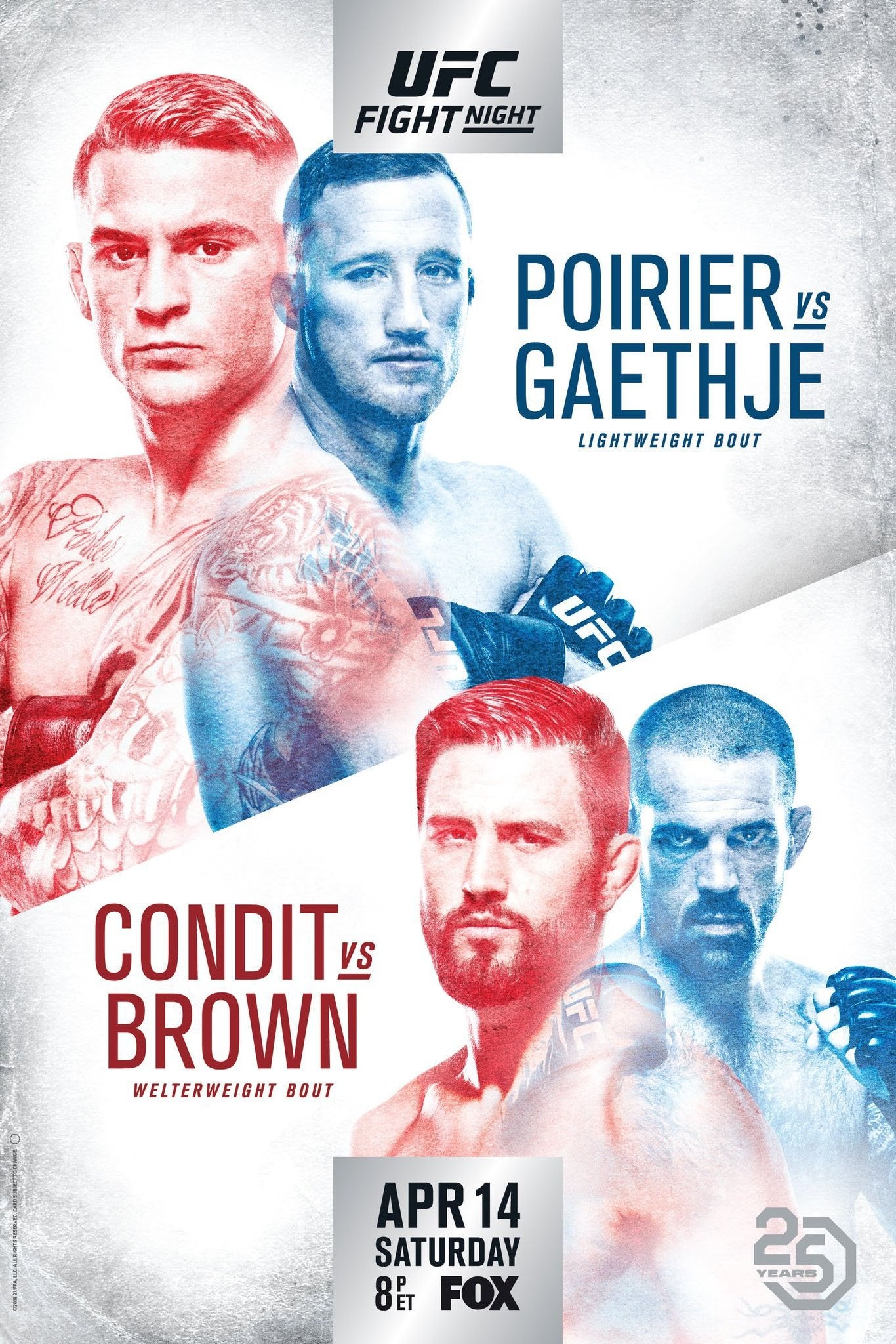 UFC On Fox 29 Poirier Vs. Gaethje Keychain