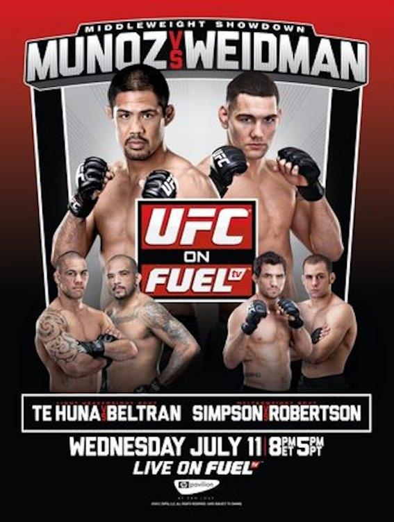 UFC On Fuel Tv 4 Munoz Vs. Weidman Keychain
