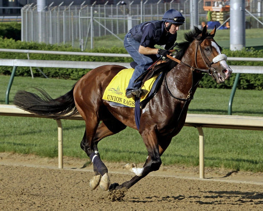 Union Rags Keychain Horse Racing Picture Practice Run