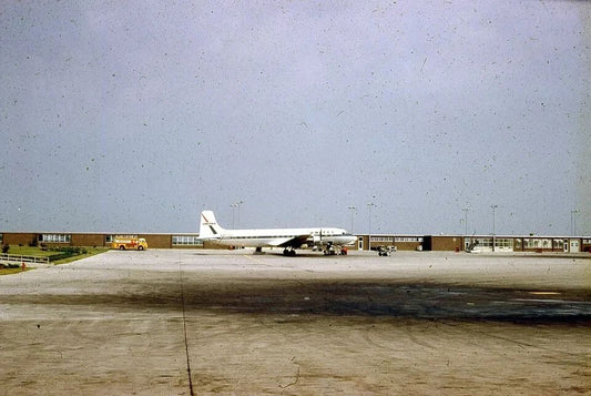 United Airlines Dc 6B 1941 Dayton Ohio Airport Retro Picture Photo