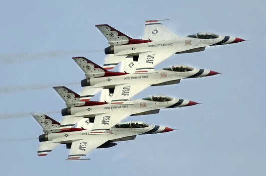 Usaf Thunderbirs Airforce Air Show Jet Planes Poster Picture Photo Print