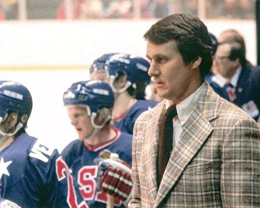 Usa Hockey Coach Herb Brooks Glossy Keychain Olympics Print 'Miracle On Ice' 2