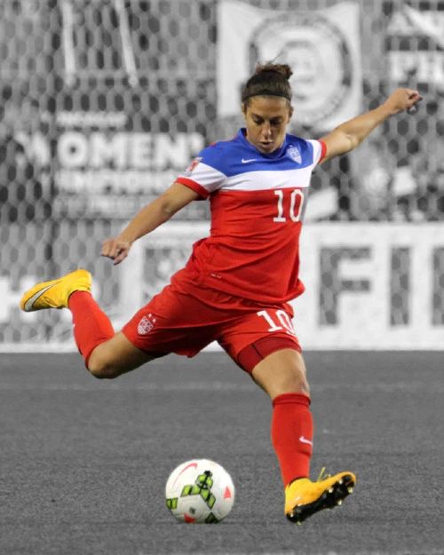 Usa Soccer Carli Lloyd Glossy Photo Spotlight Poster Fifa Print 2015 Champs