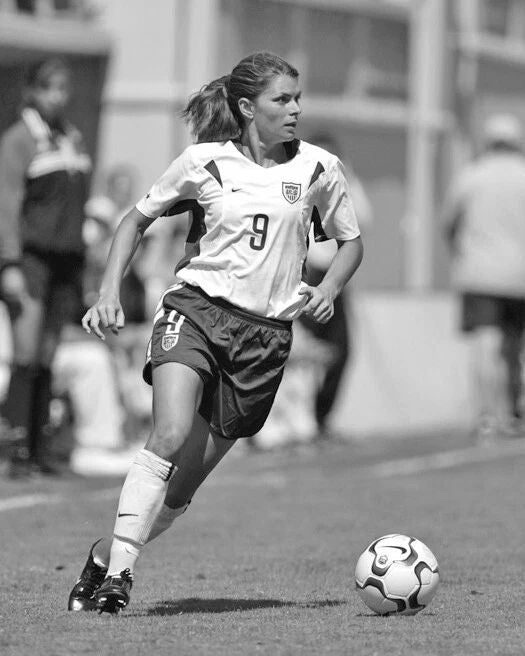 Usa Soccer Mia Hamm Glossy Photo Olympics Gold Medal Print Poster