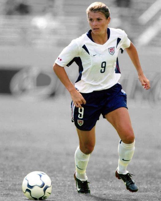 Usa Soccer Mia Hamm Glossy Keychain Olympics Gold Medal Print Spotlight Keychain