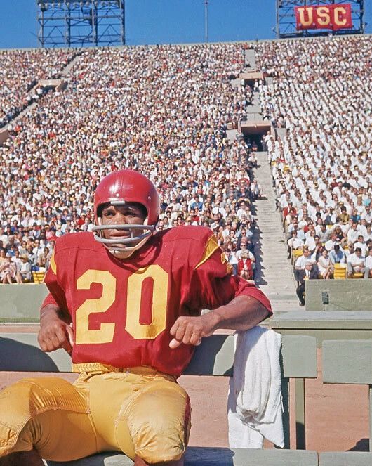 Usc Trojan Mike Garrett Glossy Keychain Heisman Trophy Keychain