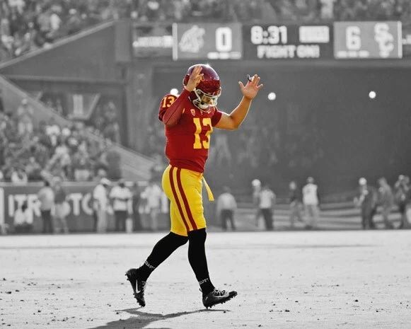 Usc Trojans Caleb Williams Glossy Spotlight Keychain College Keychain