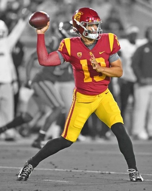 Usc Trojans Caleb Williams Glossy Spotlight Keychain Keychain