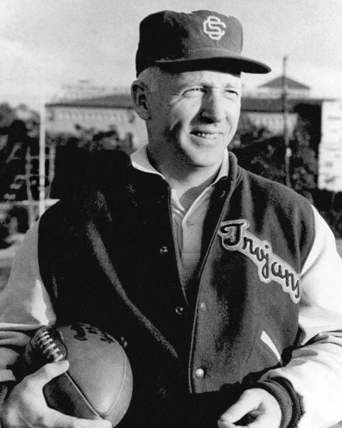 Usc Trojans Coach John Mckay Glossy Keychain Ncaa College Keychain