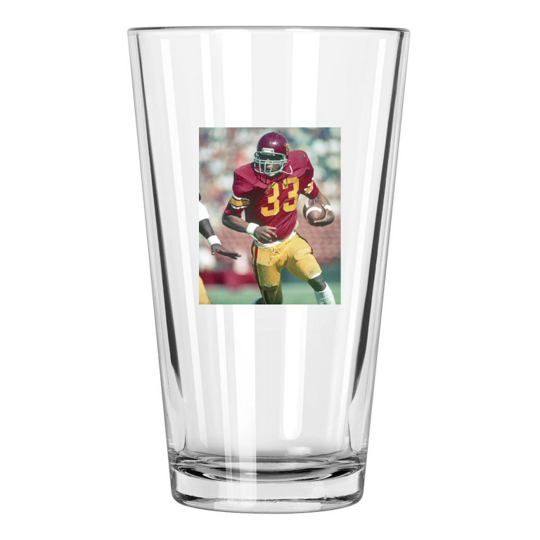 Usc Trojans Marcus Allen Photo College Heisman Winner Pint Beer Drinking Glass