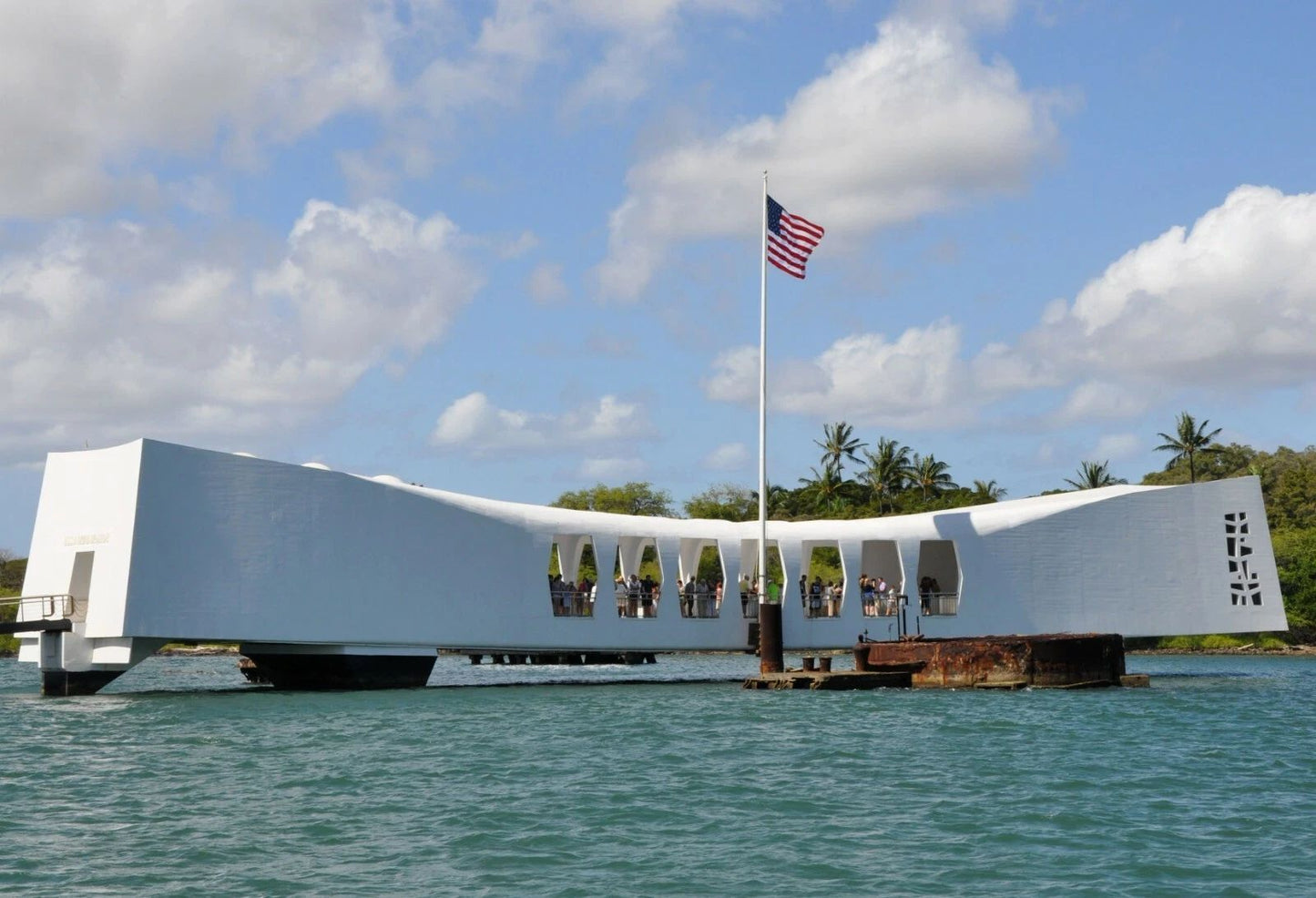 Uss Arizona Memorial Pearl Harbor Hawaii World War 2 Picture Photo Poster Print