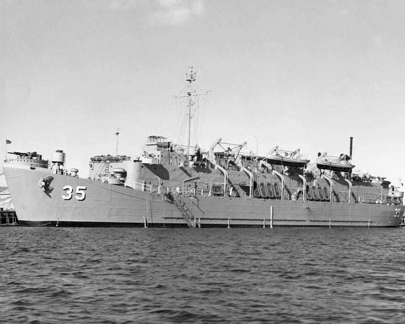 Uss Benewah Photo Apb 35 Navy Us Usa Military Barracks Ship