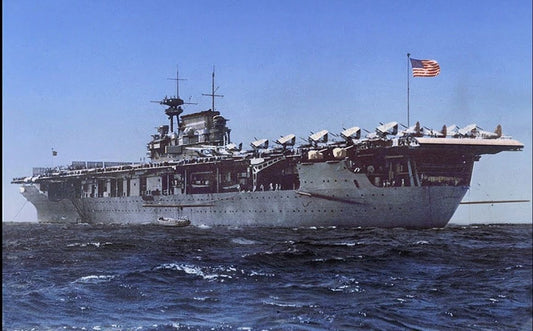 Uss Enterprise Photo Navy Us Usa Military Cv 6 Ship Picture Wide Border
