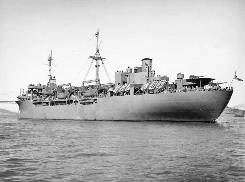 Uss General R.L. Howze Magnet Navy Us Usa Military Ap 134 Ship Transport
