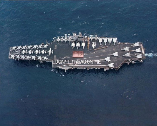 Uss Independence Photo Cv 62 Navy Ship Aircraft Carrier Don'T Tread On Me