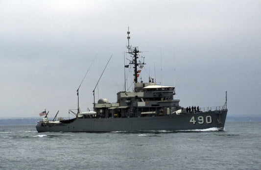 Uss Leader Magnet Mso 490 Navy Us Usa Military Minesweeper Ship Picture