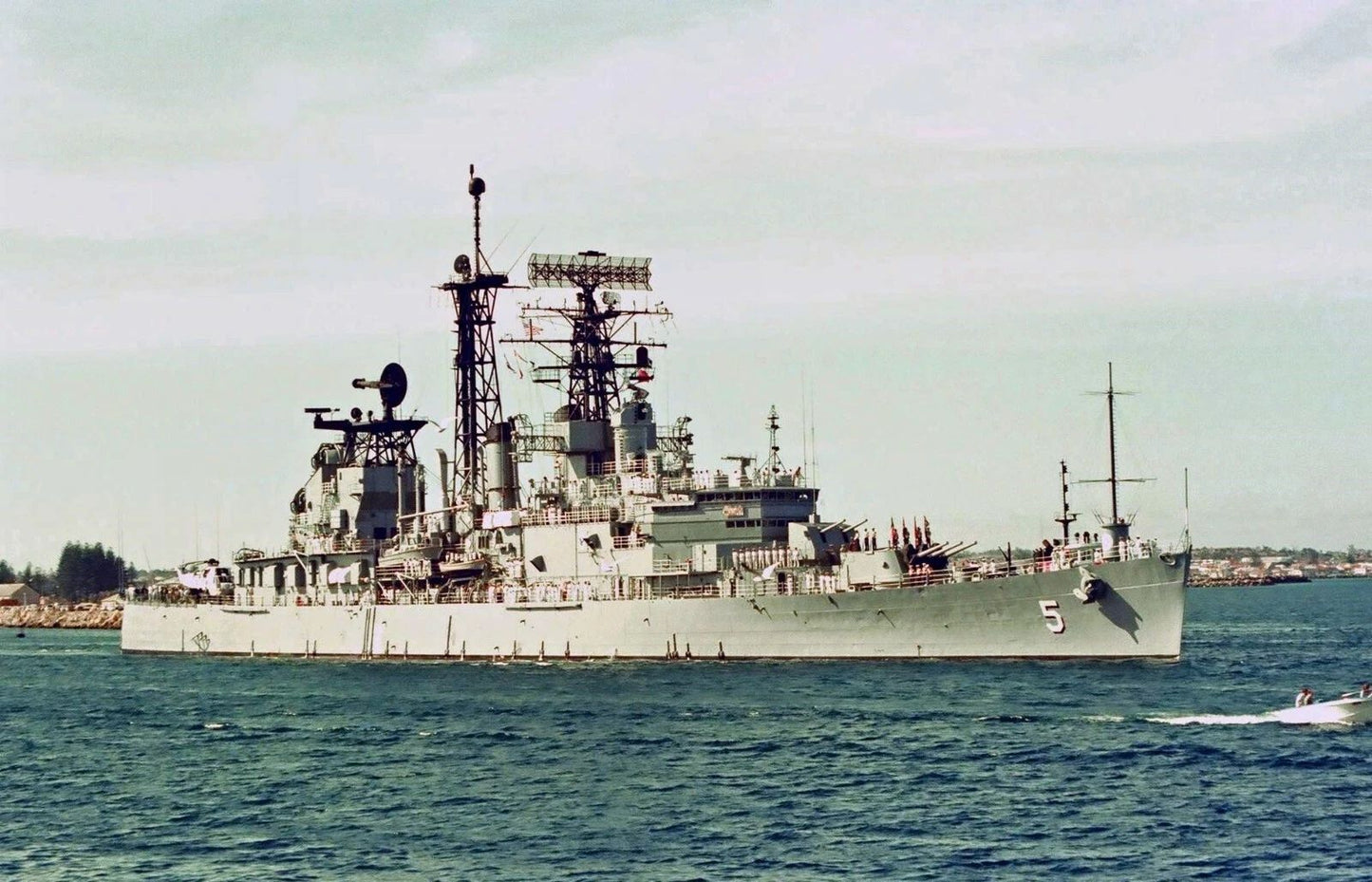 Uss Oklahoma City Photo Clg 5 Navy Usa Military Light Cruiser Ship Picture