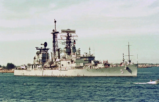 Uss Oklahoma City Magnet Clg 5 Navy Usa Military Light Cruiser Ship Picture