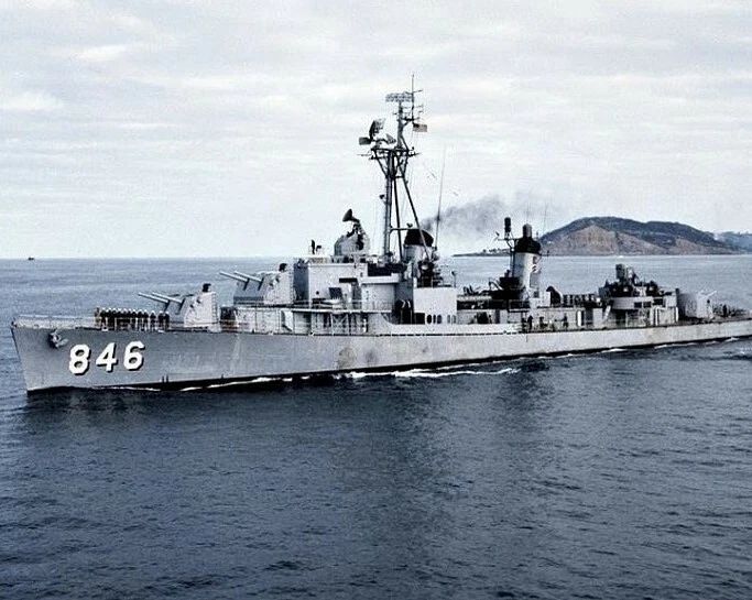 Uss Ozbourn Magnet Dd 846 Navy Us Usa Military Destroyer Picture