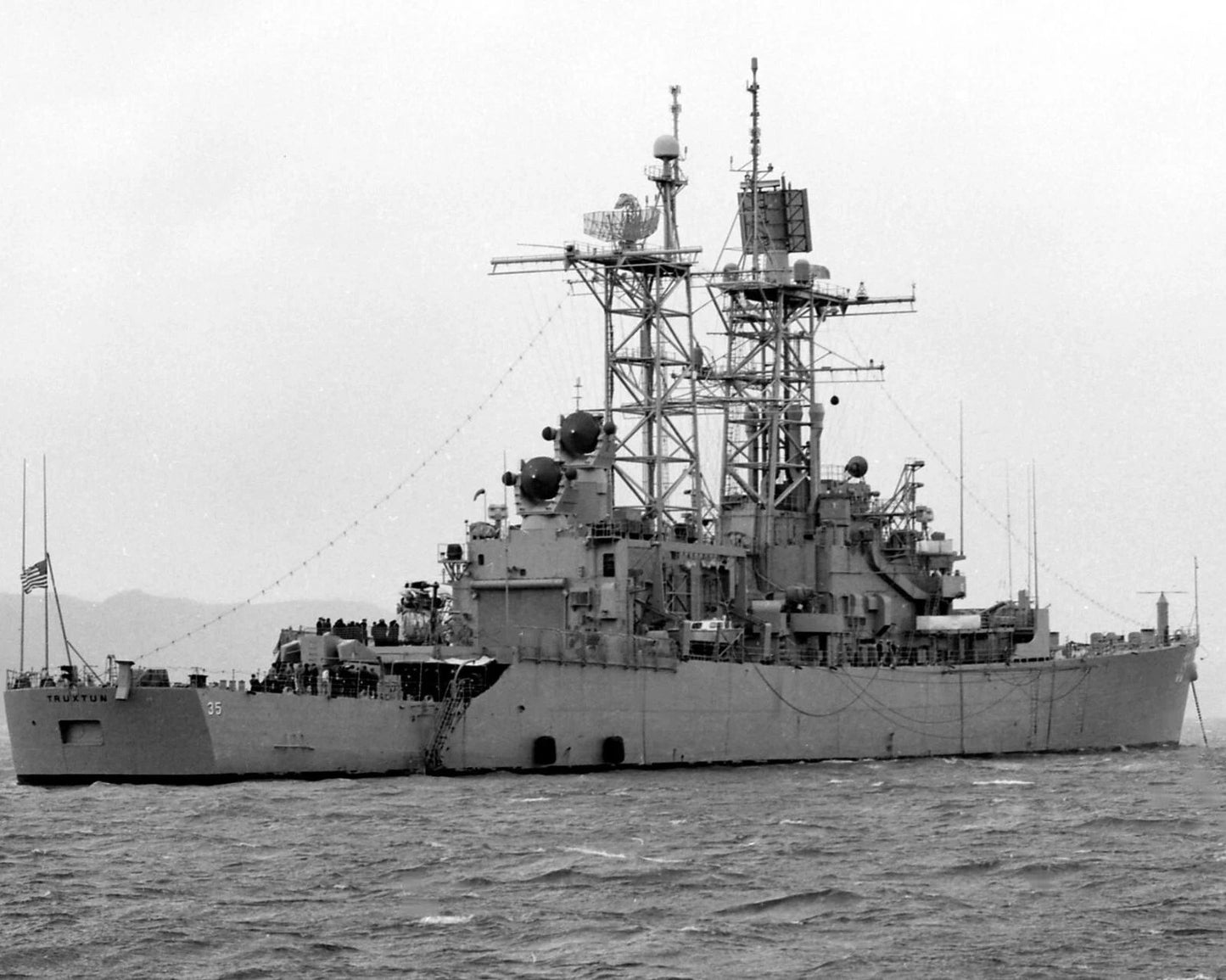 Uss Truxton Magnet Cgn 35 Navy Usa Military Nuclear Powered Cruiser Ship