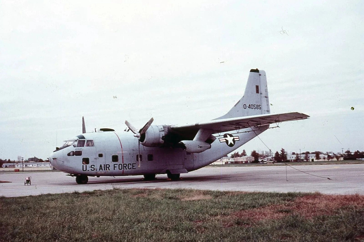 Us Air Force C 123 Military Transport Plane Vintage Retro Picture Photo
