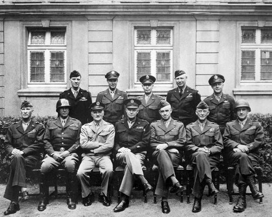 Us Generals Glossy Photo Dwight D Eisenhower George Patton Wwii Print