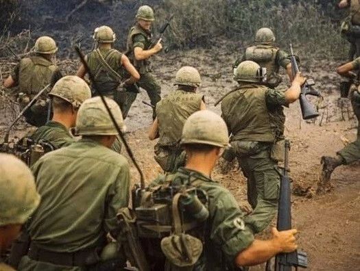Us Military Marching In Vietnam War Vintage Picture Poster Photo Print