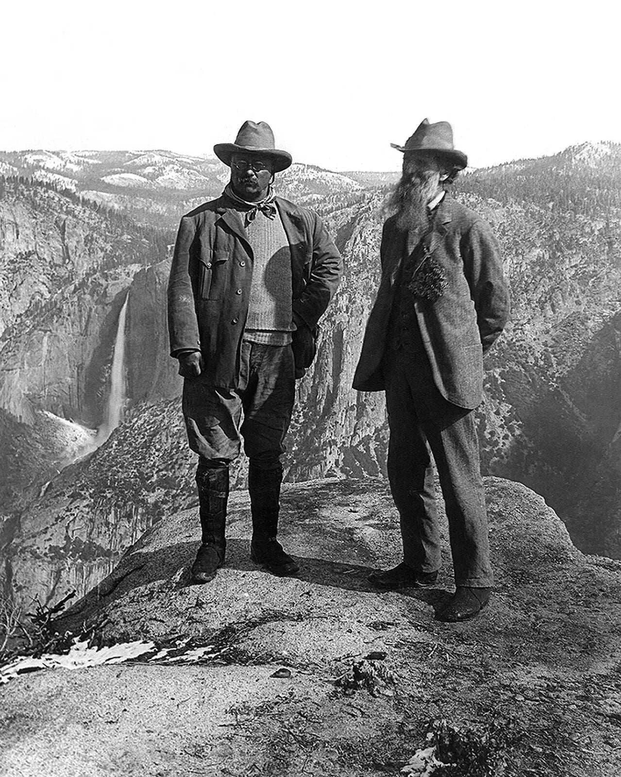 Us President Theodore Roosevelt & Conservationist John Muir Picture Magnet