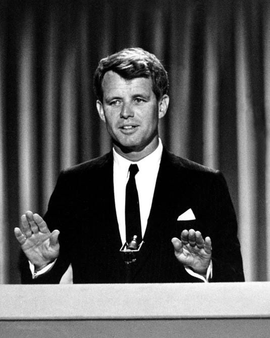 Us Senator Robert Kennedy Rfk Glossy Keychain Historical Print Keychaingraph