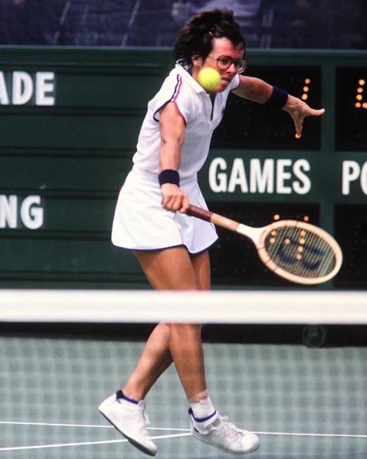 Us Tennis Legend Billie Jean King Glossy Keychain Keychain 2