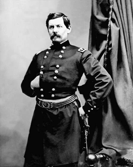 Us Union Army General George B Mcclellan Glossy Keychain Civil War Print