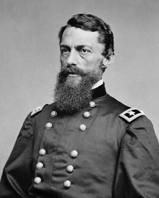 Us Union Army General George Stoneman Glossy Keychain Civil War Keychain