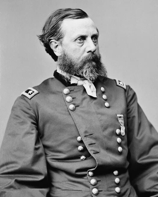 Us Union Army General Orlando B Willcox Glossy Keychain Civil War Keychain