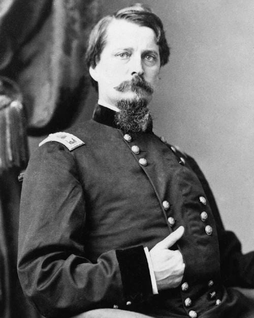 Us Union Army General Winfield Scott Hancock Glossy Photo Civil War Poster