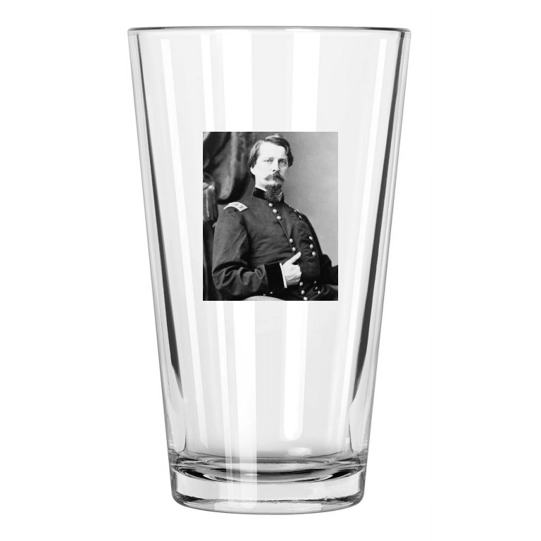 Us Union Army General Winfield Scott Hancock Civil War Pint Beer Drinking Glass