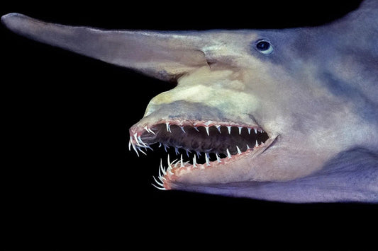 Ugly Goblin Shark Picture Keychain Keychain Print Sea Life Fish Ocean Beach Water
