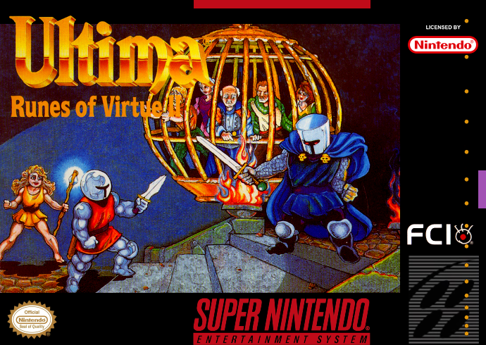 Ultima Runes Of Virtue Ii (Usa) Snes Print Poster