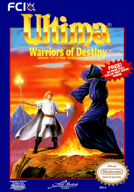 Ultima Warriors Of Destiny (Usa) Nes Print Poster