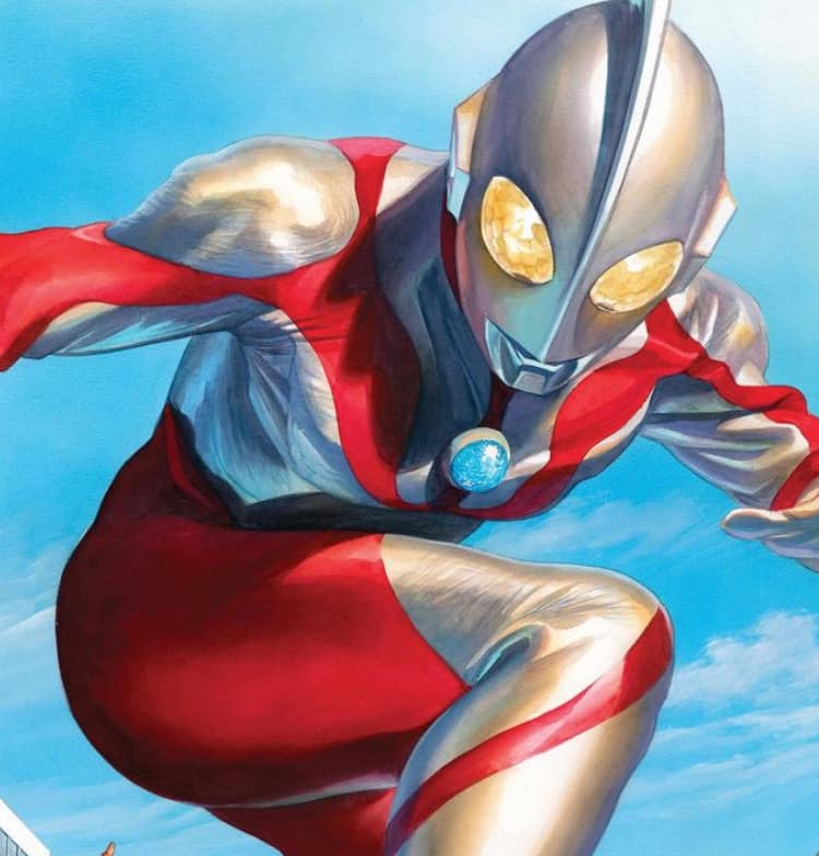 Ultraman Pose Sky Background Jigsaw Puzzle