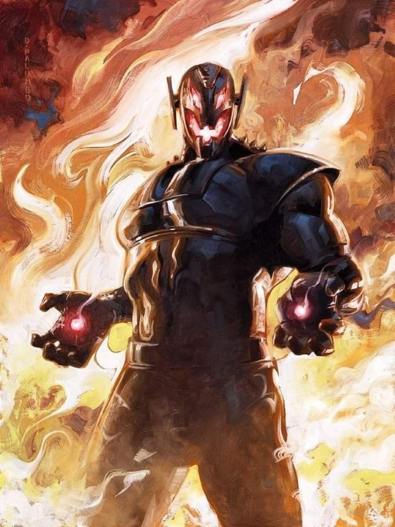 Ultron Flaming Background 85762 Jigsaw Puzzle