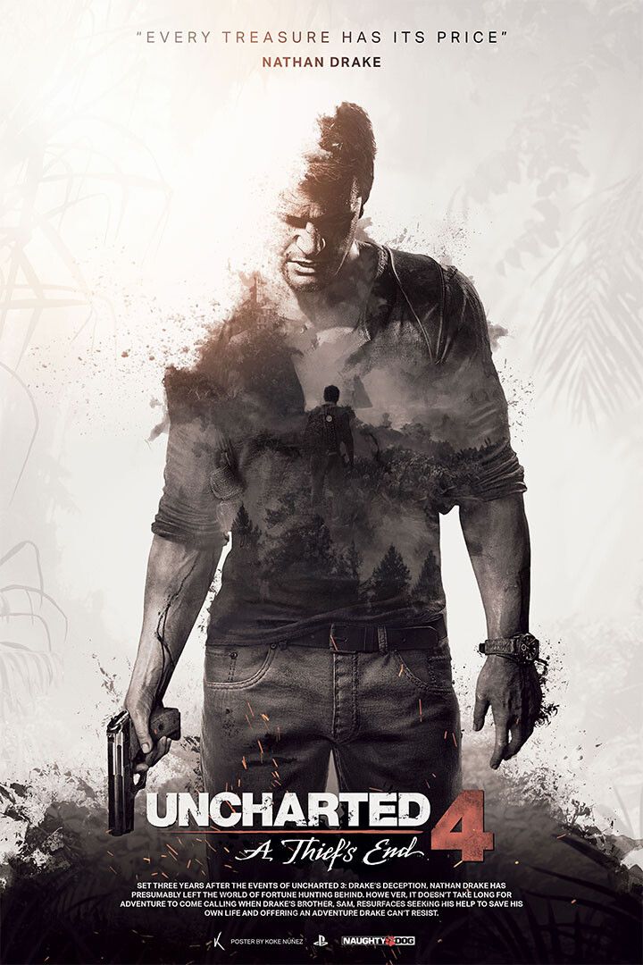 Uncharted 4 A Thiefs End New Game Video Game Wall Art Home Deco Jigsaw Puzzle