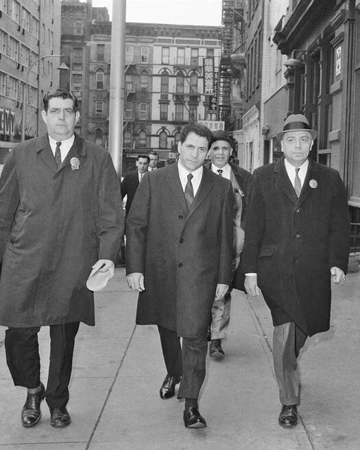 Underboss Sonny Franzese Glossy Keychain Mobster Print Colombo Crime Family