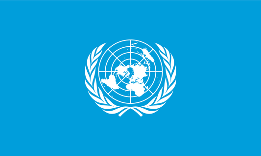 United Nations Flag Print Poster